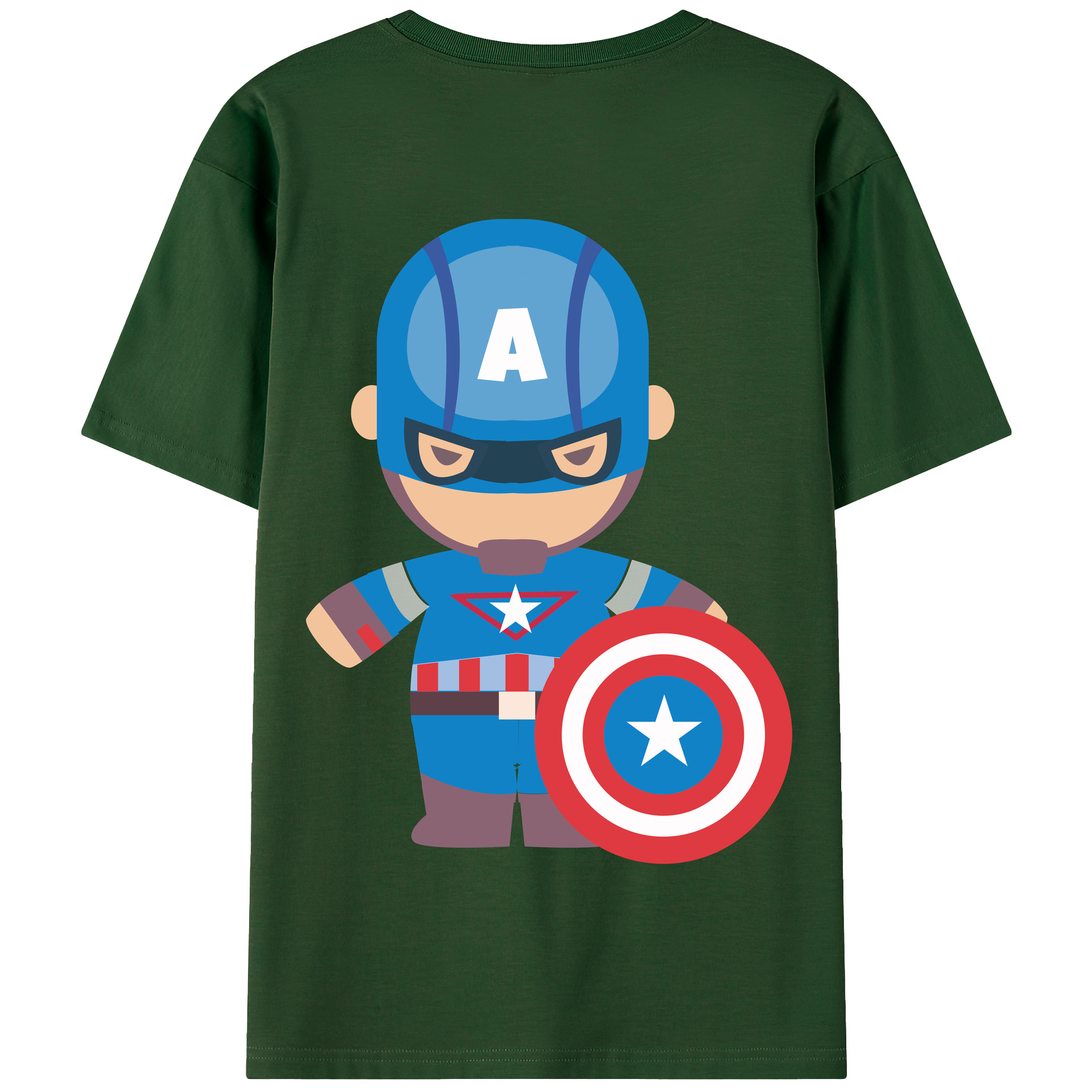 （画像用） アベンジャーズ The Avengers 綿100％半袖Tシャツ（背面プリント）